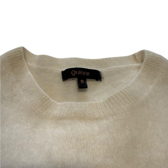 Quince Ivory 100% Cashmere Sweater size Small - Picture 3 of 9
